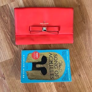 Kate Spade Large Coral/Red-orange Clutch